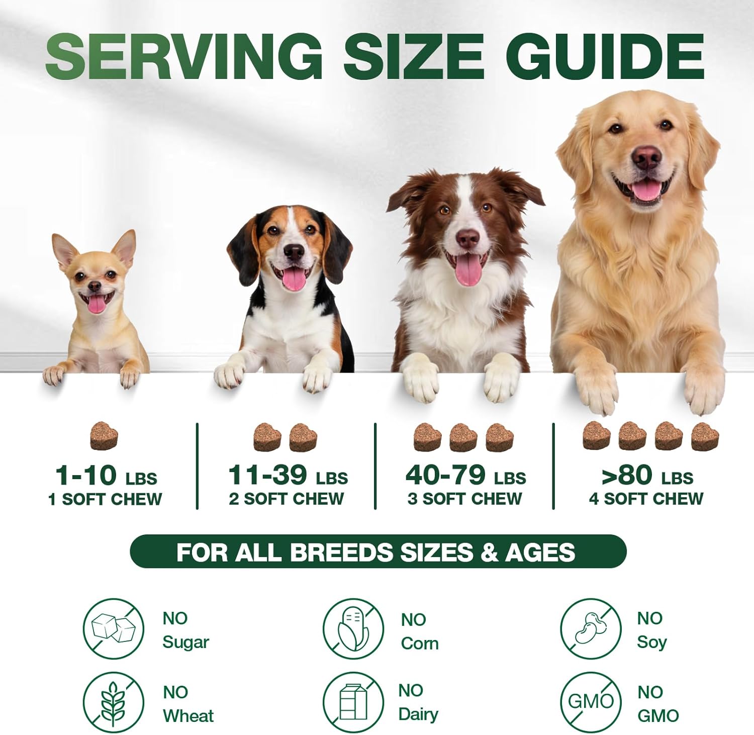 180 Soft Calming Chews for Dogs, Dog Calming Treats, Natural Dog Supplements, Helps with Anxiеty Rеlief, Separation, Barking, Strеss, Fireworks, Travel, Composure, - Image 8