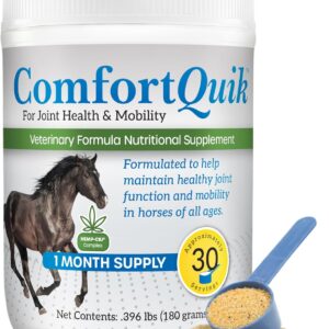 with Hemp Joint Supplement for Horses, USDA Organic Hemp Seed Oil & Powder, Herbal Joint & Mobility Support, THC & CBD Free, 30 Servings