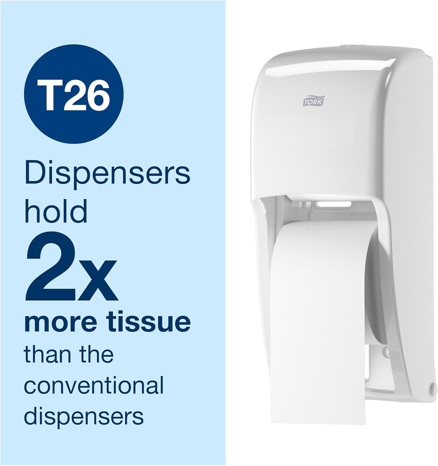 Tork High-Capacity Toilet Paper Roll White T26, Advanced, 2-Ply, 36 x 1000 sheets, 110292A - Image 4