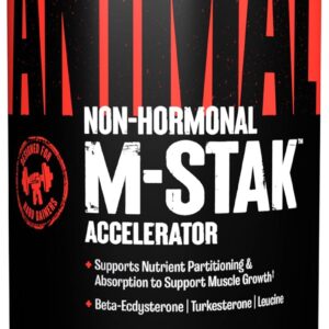 Animal M-Stak - Muscle Builder and Anabolic Mass Gainer Supplement for Bodybuilding - Lean Muscle Growth, Amino Complex and Pre Workout Energy, 21 Packs