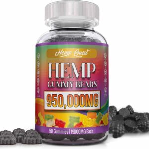 Natural Hemp Gummies High Potency Pure Organic Hemp Oil Supplement - Natural Edibles Gummies Gomitas Vegan Advanced