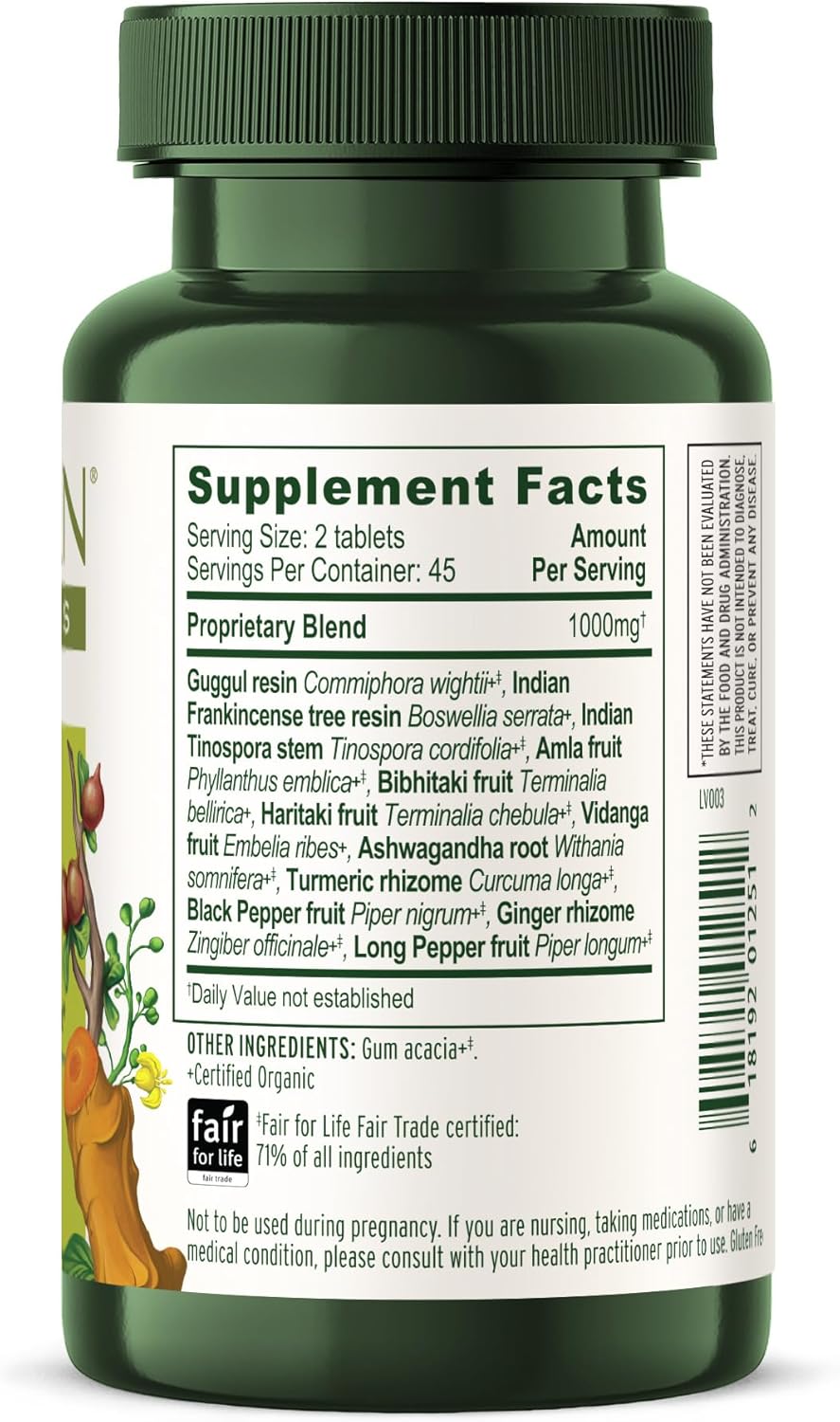 Banyan Botanicals Organic Joint Support–Advanced Mobility & Flexibility Supplement with Boswellia,Guggulu Resin & Turmeric–Natural Lubrication for Cartilage, Bones & Muscles-90 Tablets-USDA Organic - Image 10