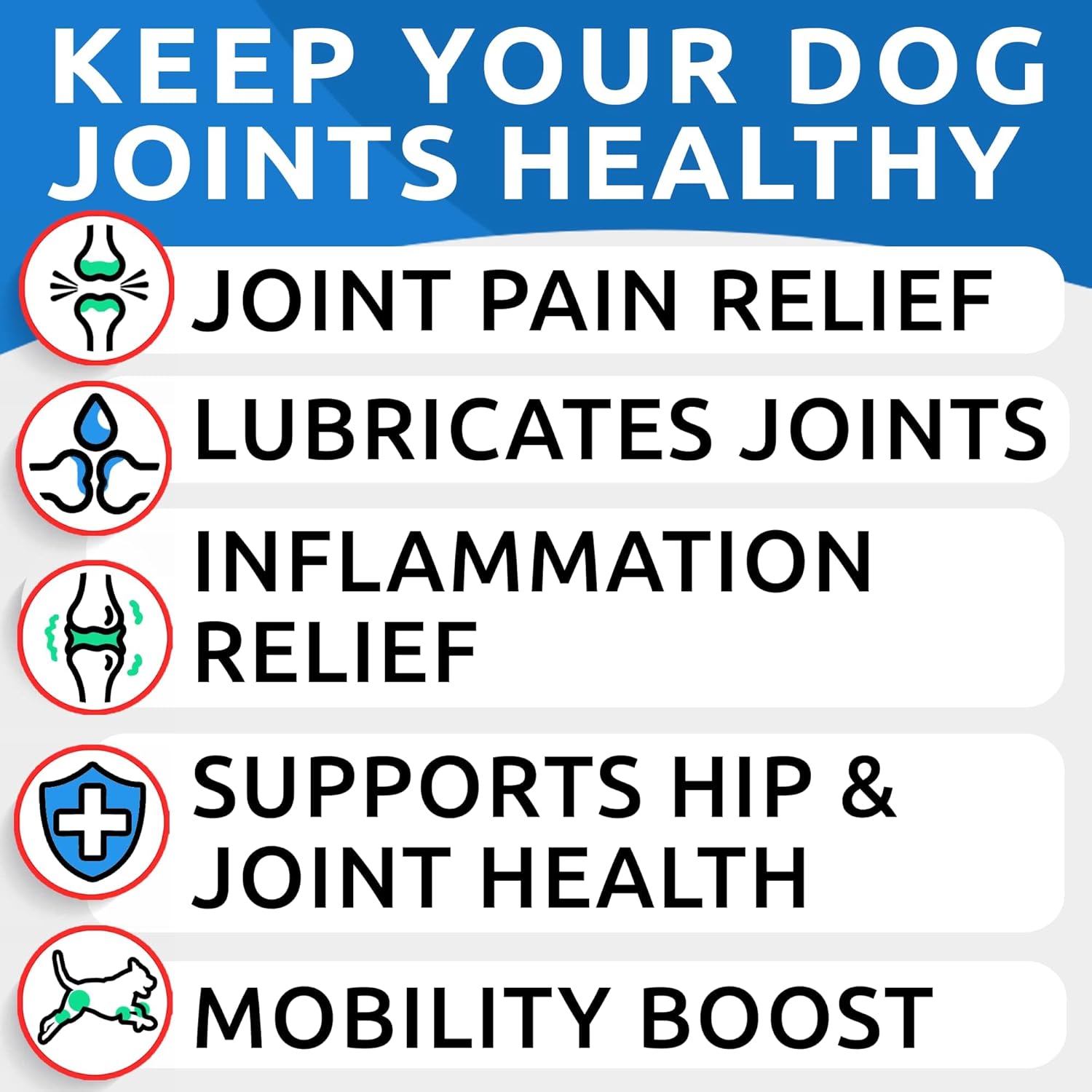Hip & Joint Support for Dogs - Hemp Chews for Dog Joint Pain Relief with Glucosamine & Chondroitin - Joint Supplement for Large & Small Breeds - Senior Dog Mobility Treats - 120ct, Lamb Flavor - Image 2