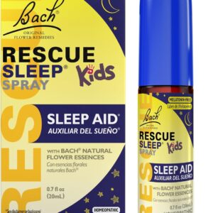 Bach RESCUE Sleep Kids Spray, Melatonin-Free, Sleep Aid for Children, Homeopathic, Flower Essences, 20mL