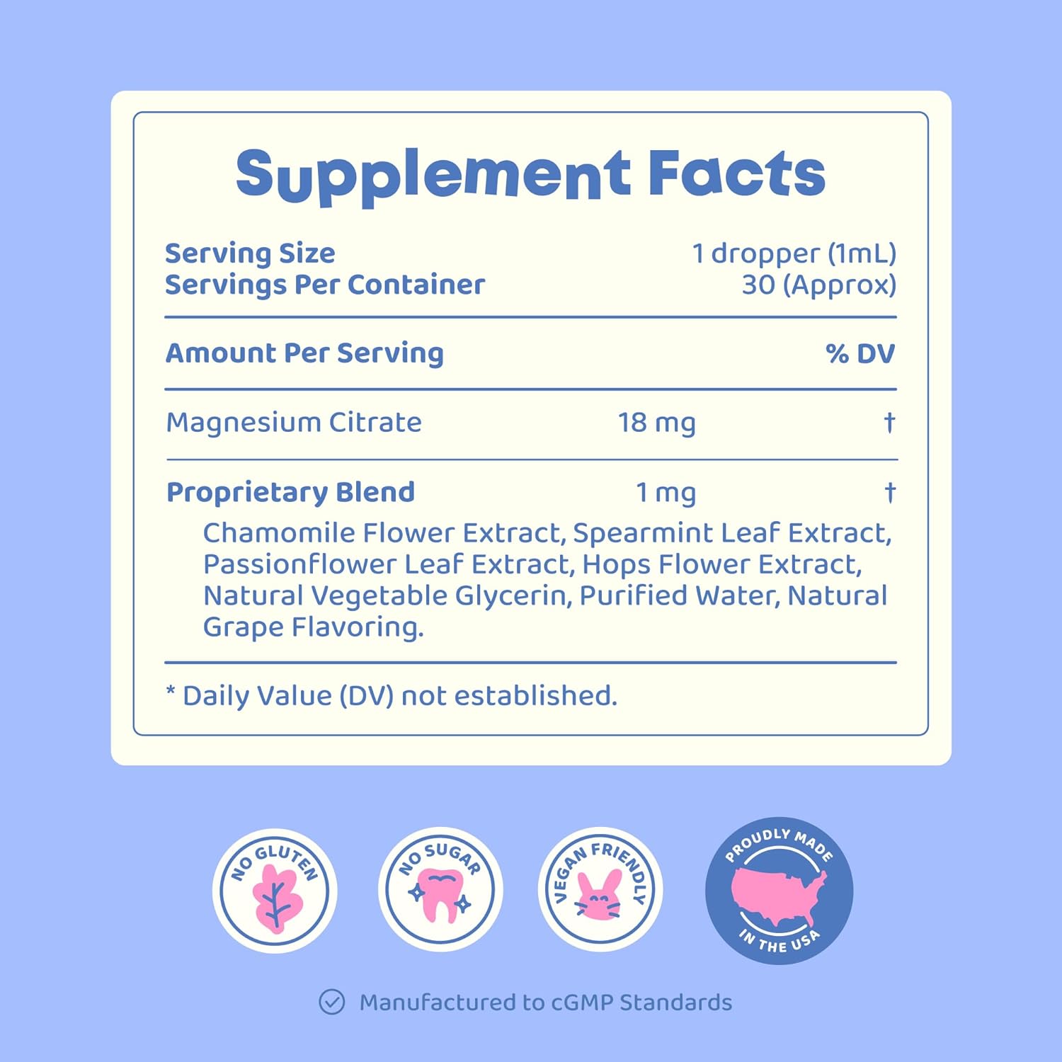 JoySpring Calmify Magnesium Citrate Liquid for Kids - Sugar-Free, Gluten-Free Calming Supplement with Chamomile - Natural Support for Kids & Teens (1 fl oz) 30 Servings - Image 7