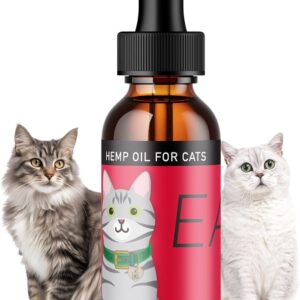 Ease for Cats - Natural Cat Hemp Oil for Mobility & Joint Support - Senior Cat Wellness Drops for Hip & Joint Comfort