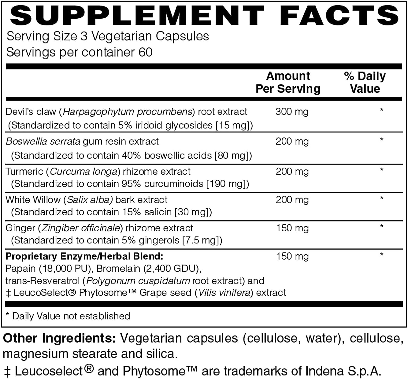 Holly Hill Health Foods, Inflammove (Healthy Joint & Mobility Support*), 180 Vegan Capsules - Image 2