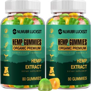 (2 Pack) Hemp Gummies for Sleep, Pain & Anxiety - High Potency Organic Hemp Oil Extract, Vegan, Extra Strength Edible Gummy for Adults