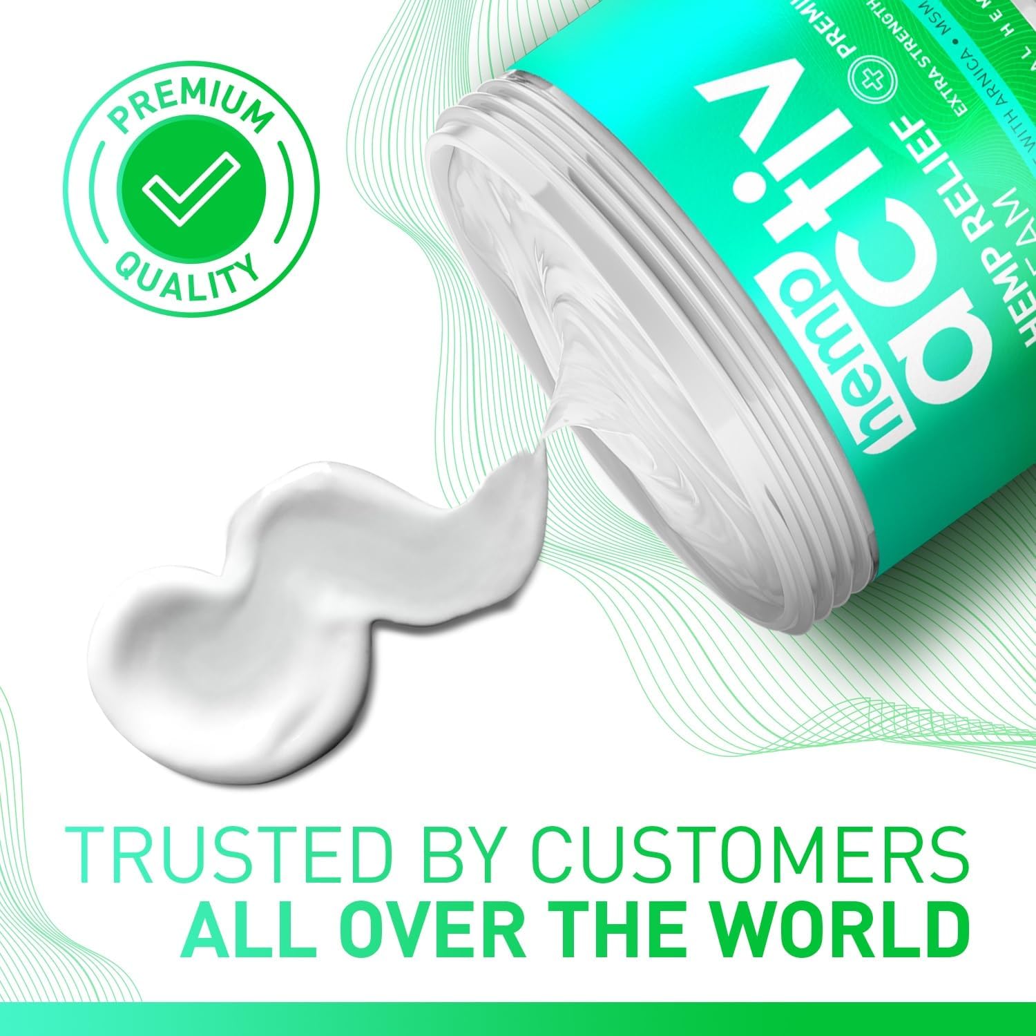 HEMPACTIV Cooling Hemp Cream – Menthol, MSM & Arnica – Fast-Absorbing, Non-Greasy Formula for Muscles & Joints – 4oz Best-Value Size - Image 9