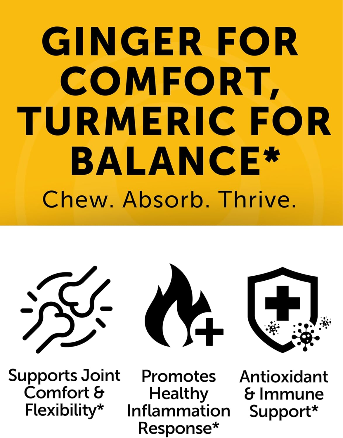 Lunakai USA Made Turmeric and Ginger Supplement Gummies 500mg with Black Pepper – High Absorption Curcumin Turmeric Gummies for Joint Comfort, Daily Immune Support, Non-GMO, 60ct - Image 7