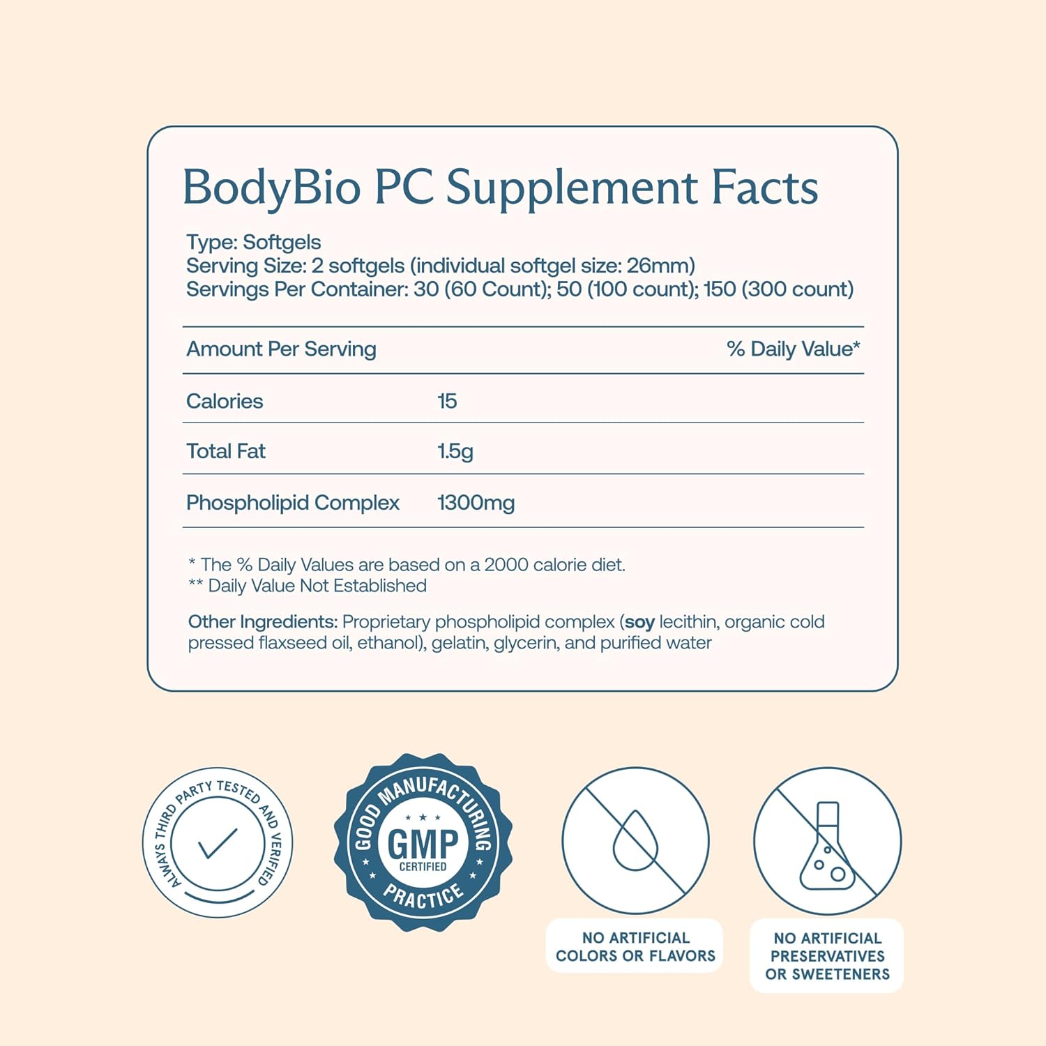BodyBio PC - Phosphatidylcholine for Brain Health, Mental Clarity, Cognitive Function, Cellular Repair & Healthy Aging, Phospholipid Complex Supplement for Gentle Daily Detox - Image 3