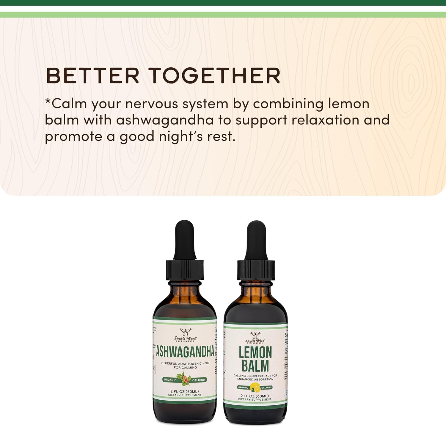 Ashwagandha Organic Drops for Stress Relief (1,200mg, 60 Servings) Ashwagandha Tincture for Adrenal Support and Cortisol Manager (Vegan Safe, Gluten Free, Non-GMO) by Double Wood - Image 7
