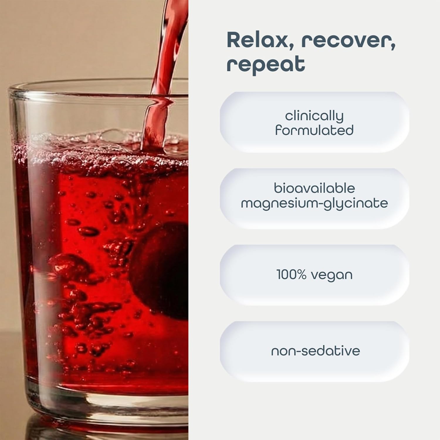 SleepHabits Restore | 30 Nights Magnesium Glycinate Powder Natural Sleep Aid with L-Theanine, Tart Cherry, Beet Root, | Calm Melatonin-Free Deep Sleep Supplement Drink for Recovery & Clear Mornings - Image 7