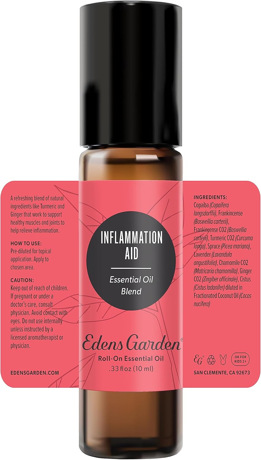Edens Garden Inflammation Aid Essential Oil Roll-On Blend- 100% Pure Premium Grade, Natural, Therapeutic, Aromatherapy, Kid & Skin Safe, The Best for Wellness, Tension Pre-Diluted 10 ml (.33 fl oz) - Image 9
