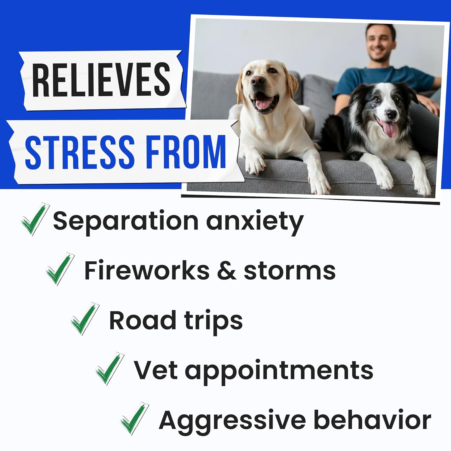 Advanced Hemp Calming Chews for Dogs - Dog Calming Chews - 120 Anxiety Relief Treats - Hemp Oil - Dog Calming Treats - Sleep Calming Aid - Calming Hemp Treats for Joint Health - Image 2