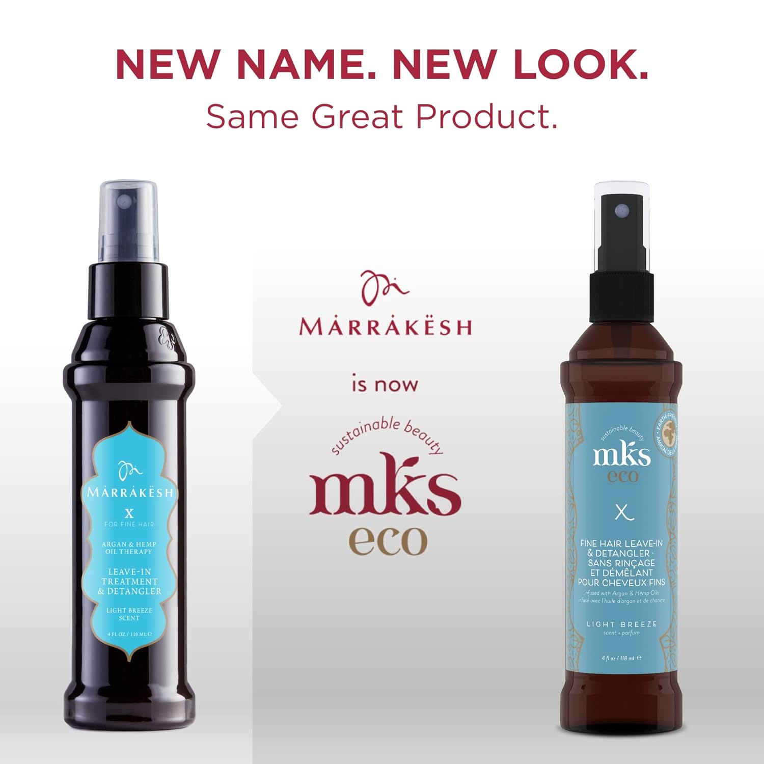MKS eco X - Leave-In Treatment & Detangler - Moroccan Argan Oil, Hemp Seed Oil - Vegan & Cruelty Free - Image 2