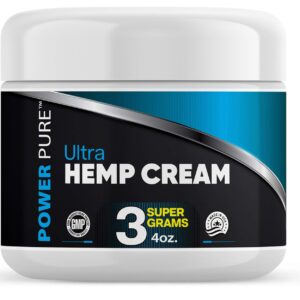 Power Pure 3000MG Hemp Cream 4 Ounce. Do Not Be Fooled by other Hemp Creams Making False Claims of 240,000,000MG. 24 Hour Effect