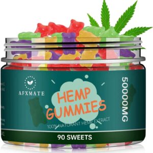 AFXMATE Hemp Gummies 50000 mg Fruit Flavored Gummy (90 Gummies)