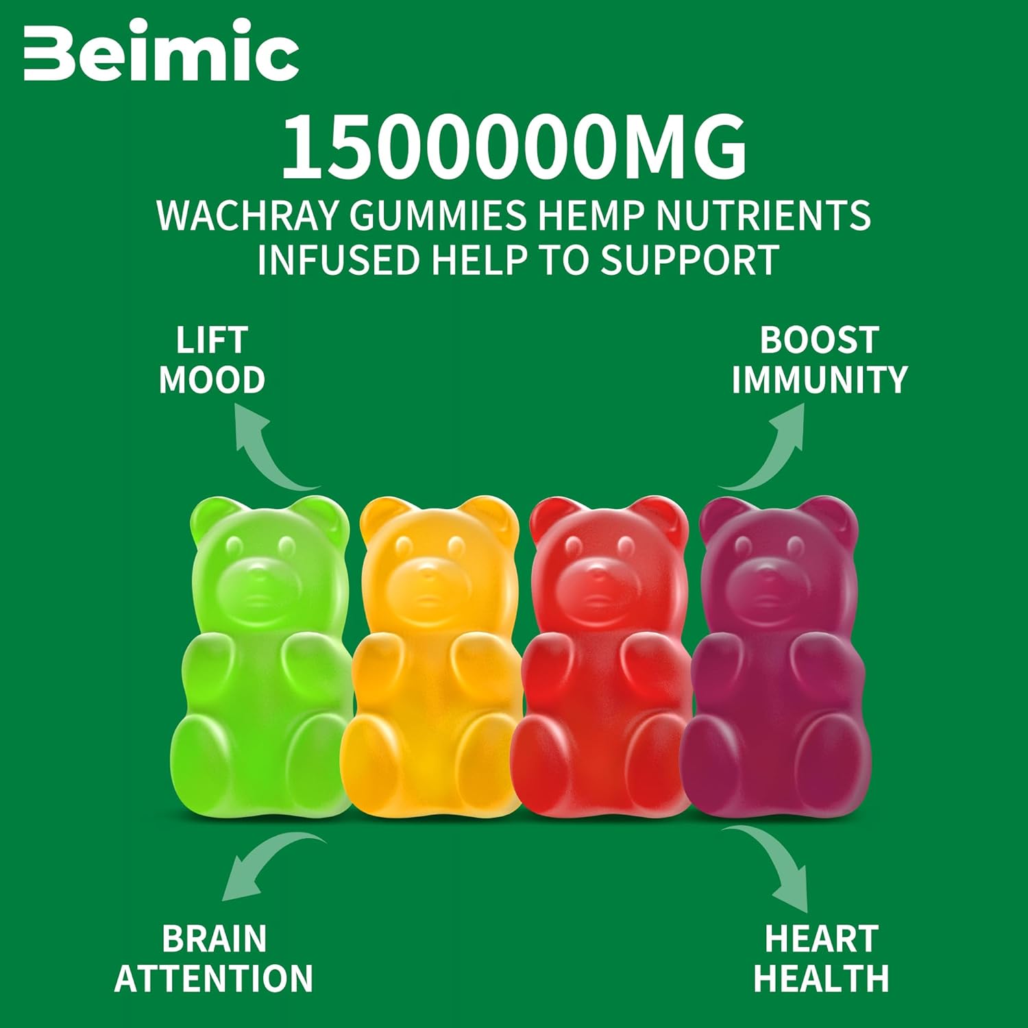 Naturals Fruit Hemp Gummies High Strength - Natural Hem p Oil Infused Gummies Great for Peace & Relaxation,America's #1 Favorite Hemp Gummy Brand! 60 Gummies-(Pack of 1) - Image 10