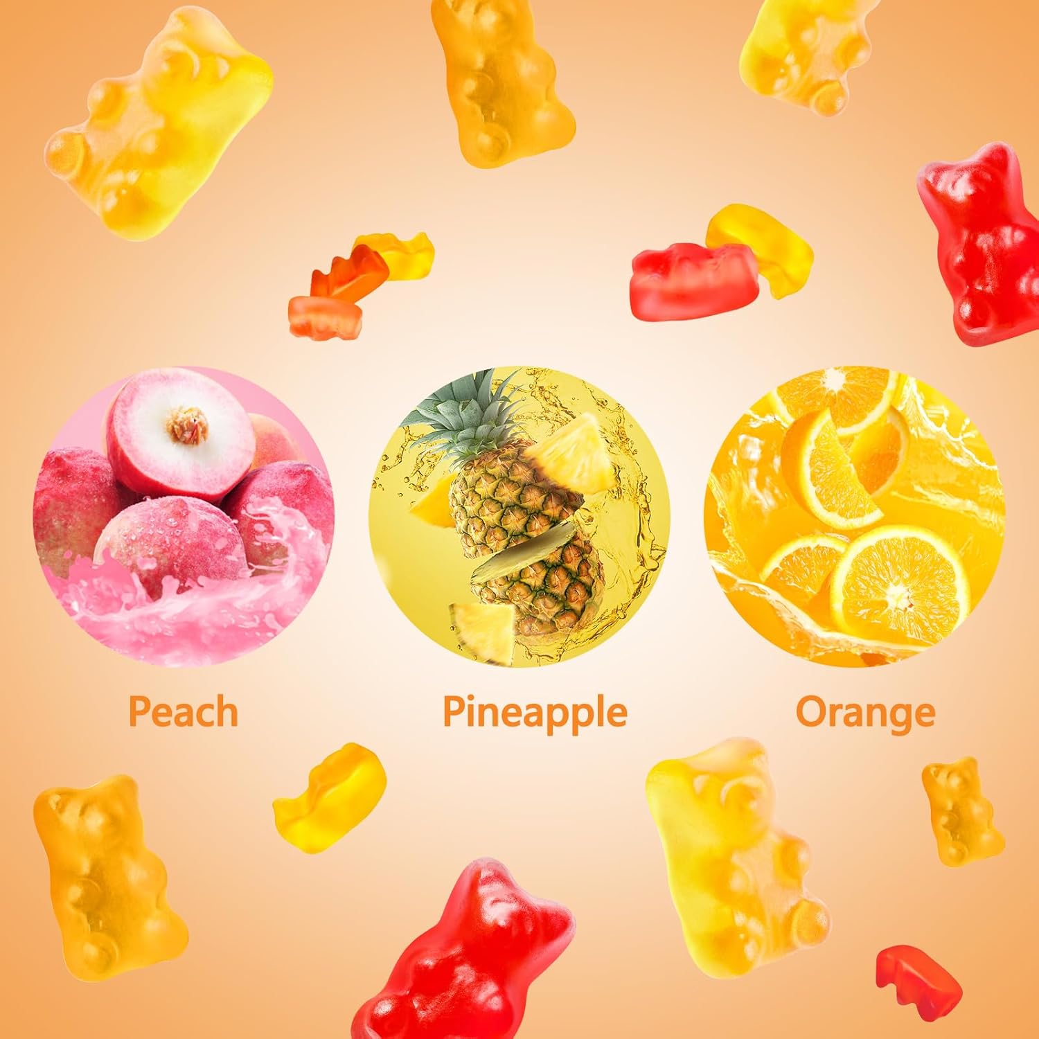 HOOLOO Hemp Gummies 980,000 Fruity, Bears Sugar Free Hemp Gummy for Adults, Made in USA - Image 3