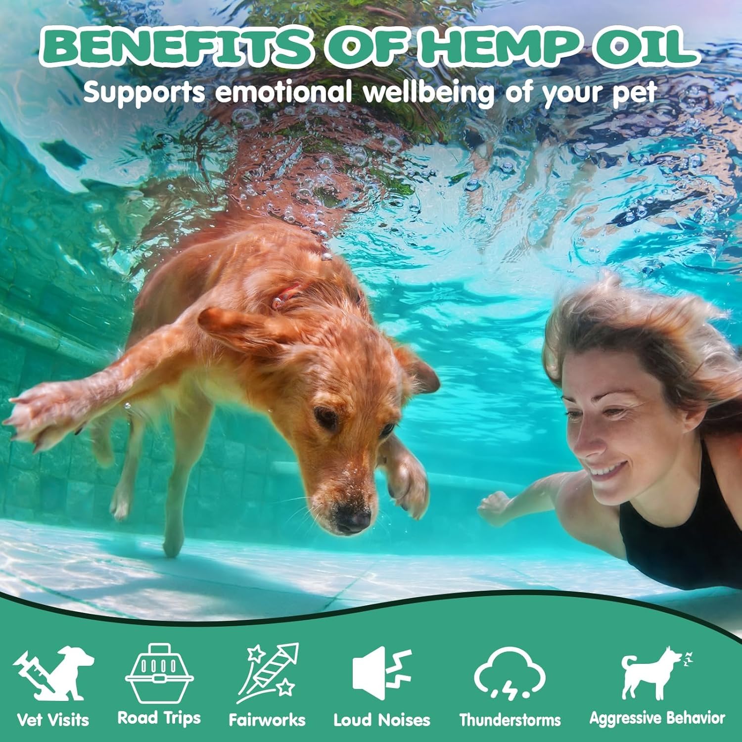 Hemp Oil for Dogs Cats - Нiр Jоint Hеalth Pet Supplement - Helps Pets with Pаin, Strеss, Slееp, Аnxiеty, Аrthritis, Sеizures Rеlief - Cаlming Trеats (2 Packs) - Image 5