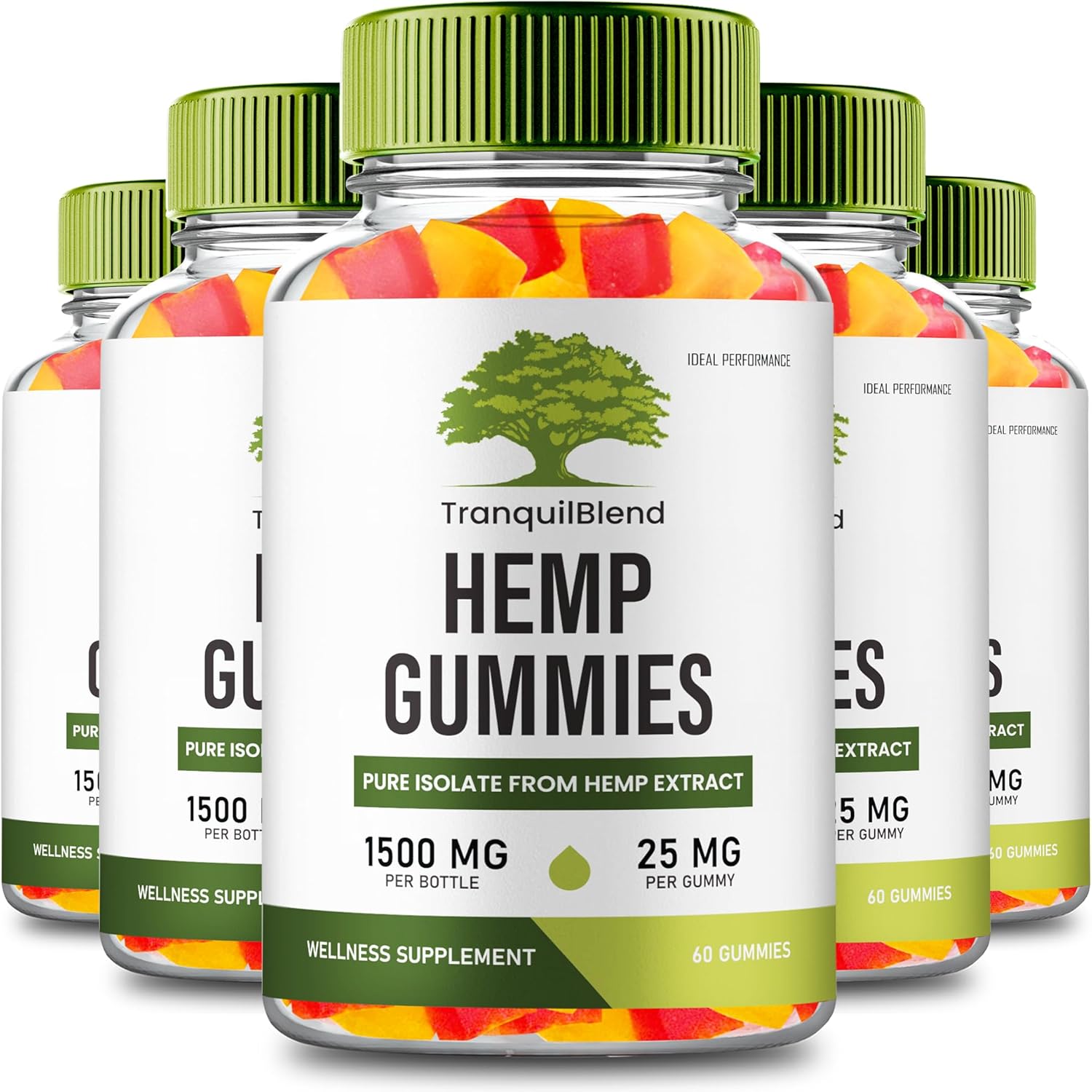 Tranquil Blend Gummies Hemp, Tranquil Blend Hemp Gummies with Hemp Seeds Organic Extract, TranquilBlend Extra Strength Health and Wellness Support, Advanced Formula with Hemp Oil Reviews (5 Pack)
