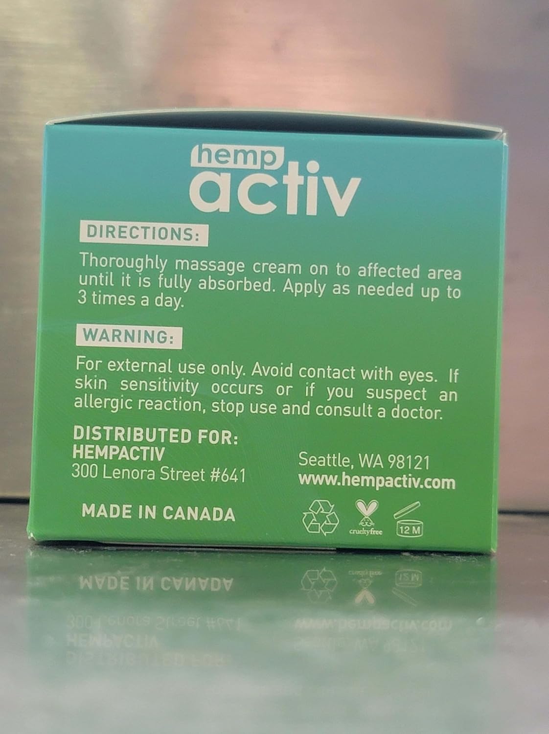 HEMPACTIV Cooling Hemp Cream – Menthol, MSM & Arnica – Fast-Absorbing, Non-Greasy Formula for Muscles & Joints – 4oz Best-Value Size - Image 12