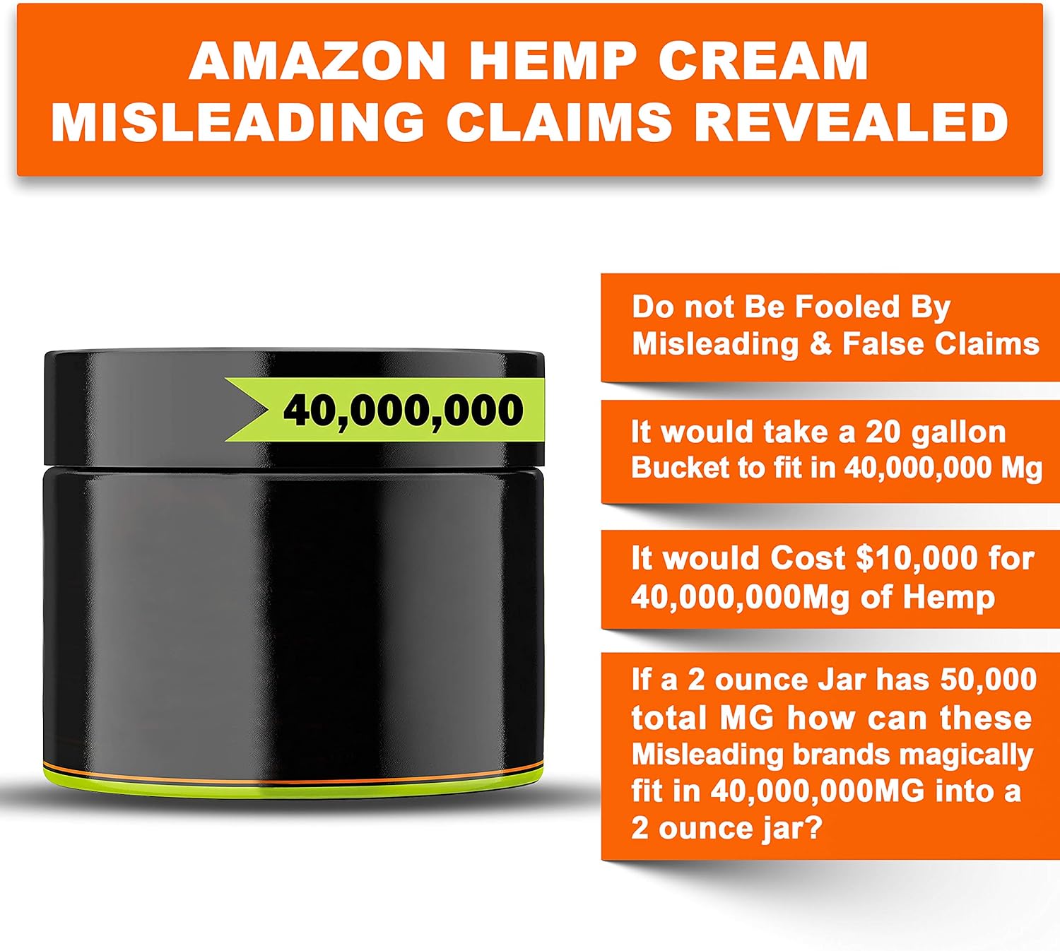 Power Pure Hemp Cream 5 Super Grams 5000MG 4 Ounce Muscle and Joint Rub Made in Colorado with Hemp Oil and Arnica - Image 2