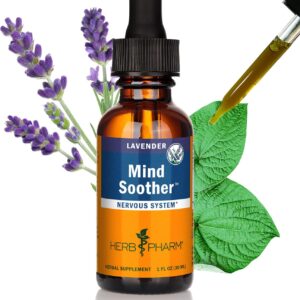 Herb Pharm Certified Organic Mind Soother, Lavender, Liquid Herbal Formula, 1 Fl Oz