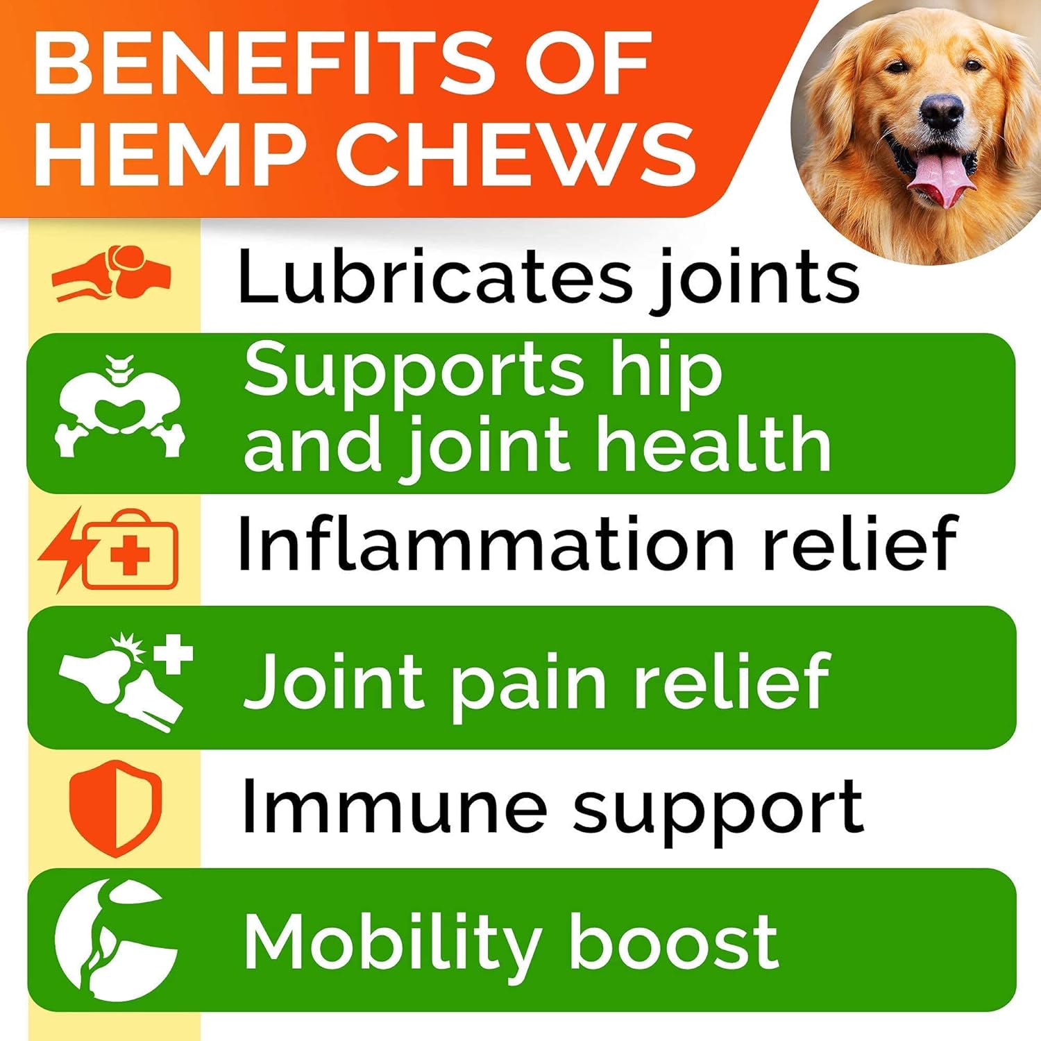 All-Natural Hemp Chews and Glucosamine for Dogs + Salmon Oil Omega 3 for Dogs - Advanced Hip & Joint Supplement + 32oz Fish Oil - Allergy Relief - Itch Relief, Shedding - Skin and Coat Supplement - Image 3