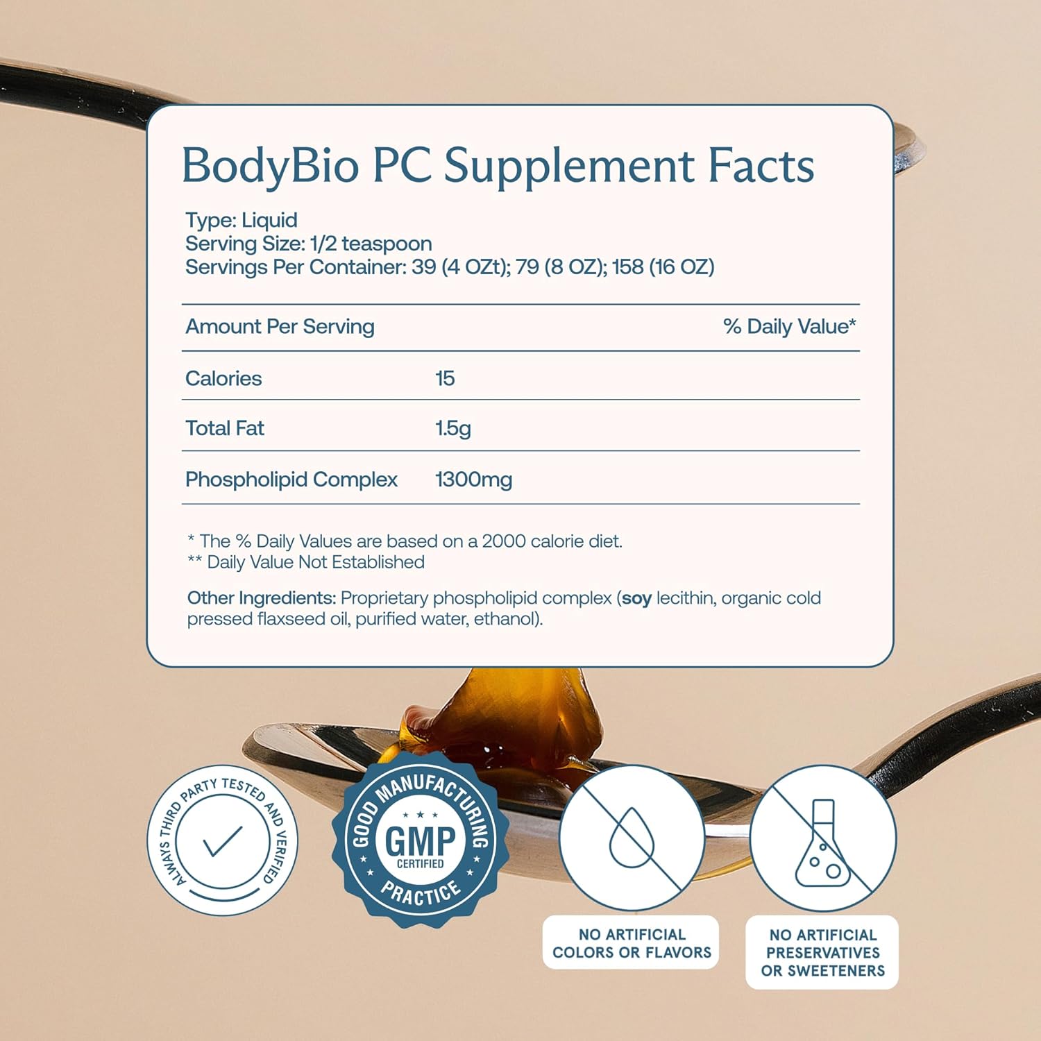 BodyBio PC - Phosphatidylcholine for Brain Health, Mental Clarity, Cognitive Function, Cellular Repair & Healthy Aging, Phospholipid Complex Supplement for Gentle Daily Detox - Image 2