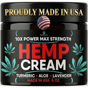 Hemp Cream Smooth Skin-Full Body Hemp Lotion HempOil Infused-Lavender, Aloe, Turmeric-Full Skin Hydration-5 Oz.