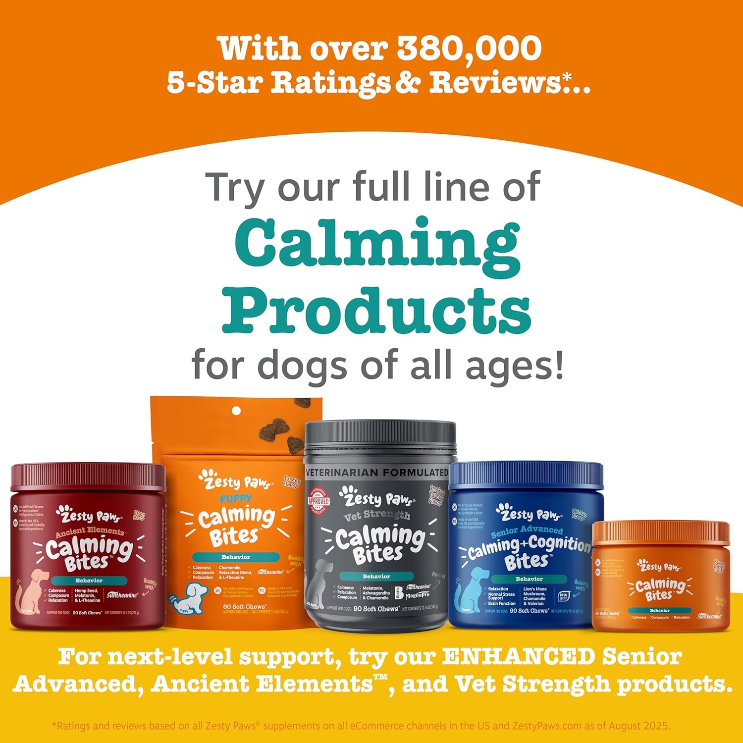 Zesty Paws OraStix for Dogs - Calming Dental Sticks for Stress with Hemp Melatonin Chamomile Dog Healthy Teeth and Gums Calm Composure for Fireworks and Thunderstorms - 12oz - Image 7