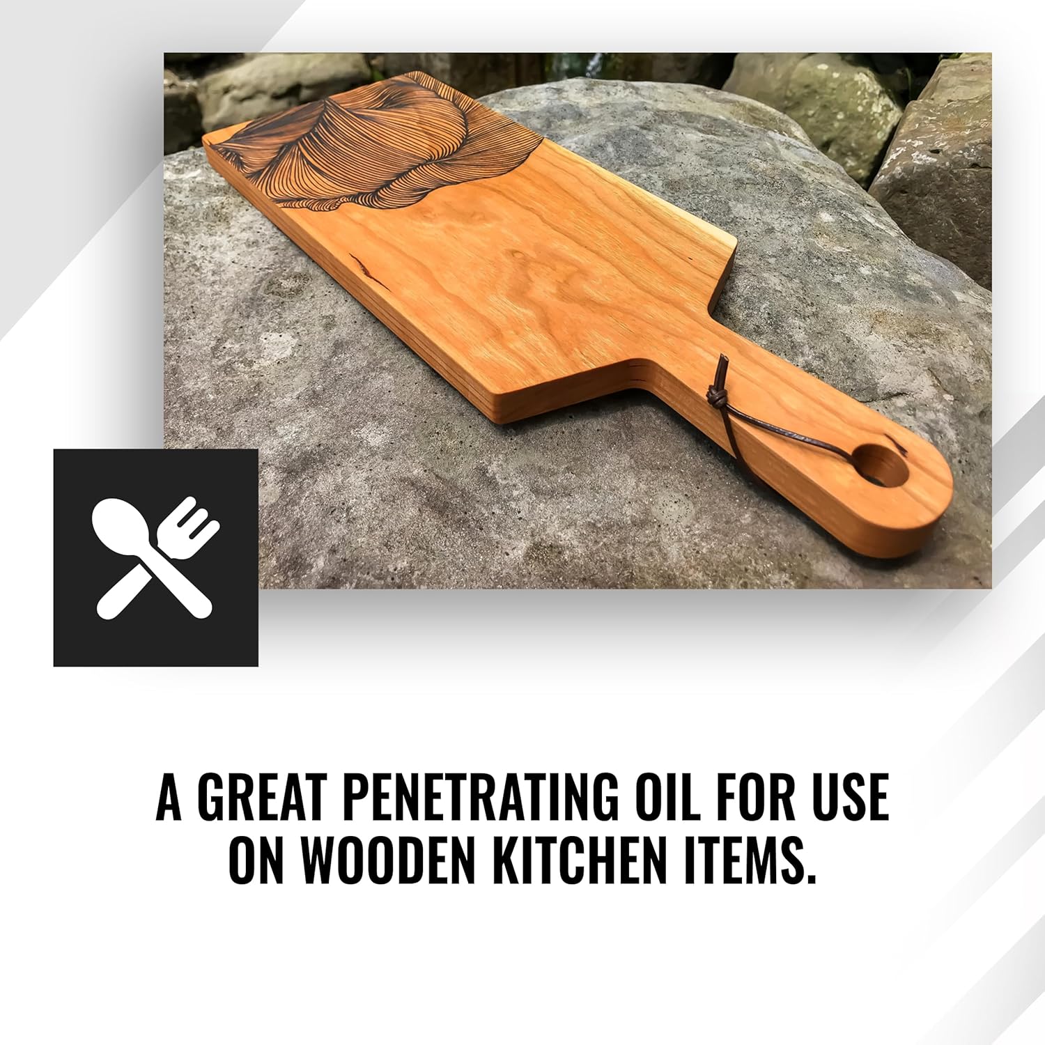 Real Milk Paint, Hemp Oil for Wood Finishing, Cutting Boards, Butcher Blocks, Countertops, Wood Utensils, Food Grade, 16 oz - Image 2