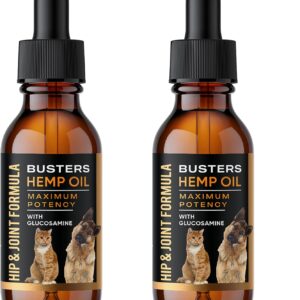 Hemp Oil for Dogs with Glucosamine — Dual-Action Joint Support + Calming,100mg Glucosamine + 27,000mg Organic Hemp Oil with Omega 3 6 9 — Bacon Flavor, Third-Party Lab Tested — Made in USA