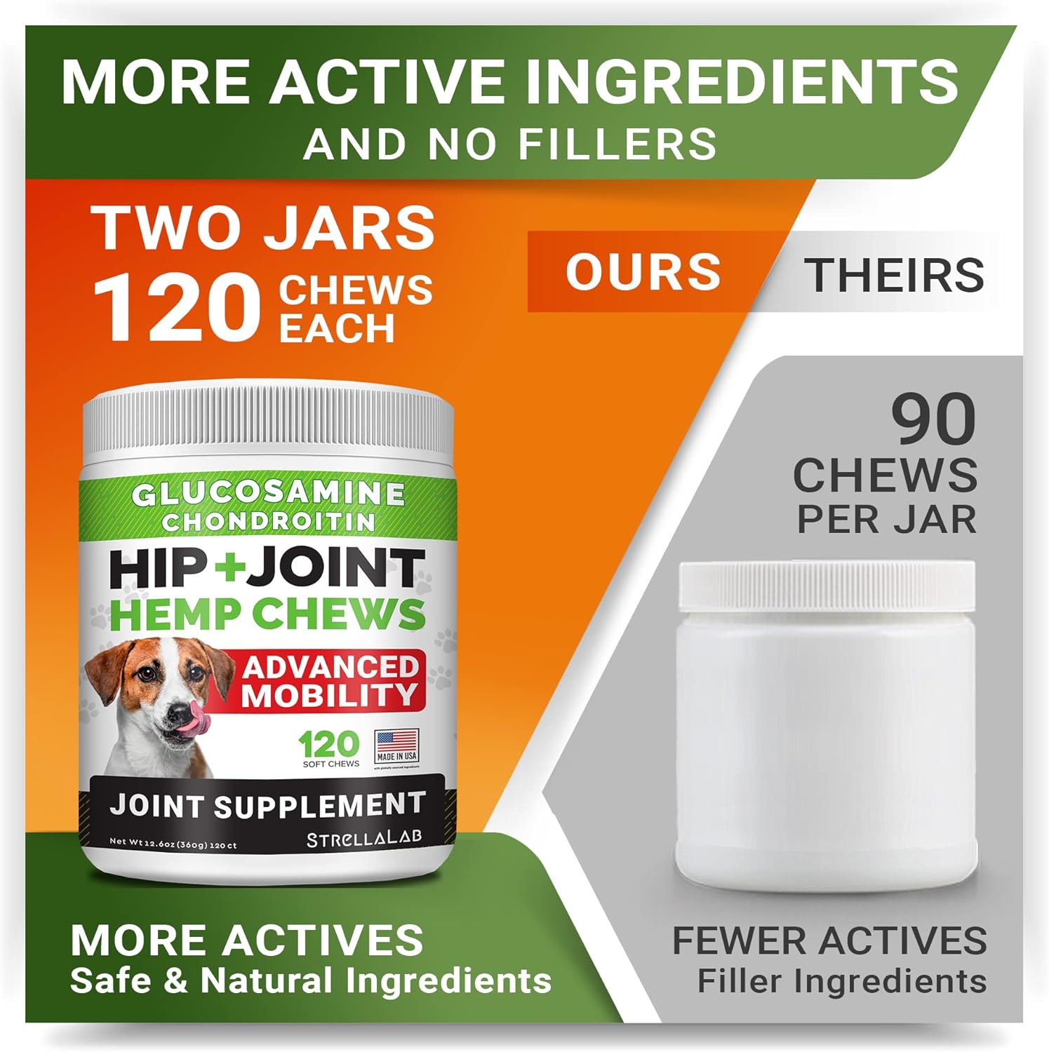 8oz Probiotics Powder + 240ct Hemp Glucosamine Joint Supplement Bundle - Relieves Diarrhea + Joint Pain Relief - Digestive Enzymes + Prebiotics + Omega 3, Hemp Oil + Chondroitin, MSM - Made in USA - Image 8