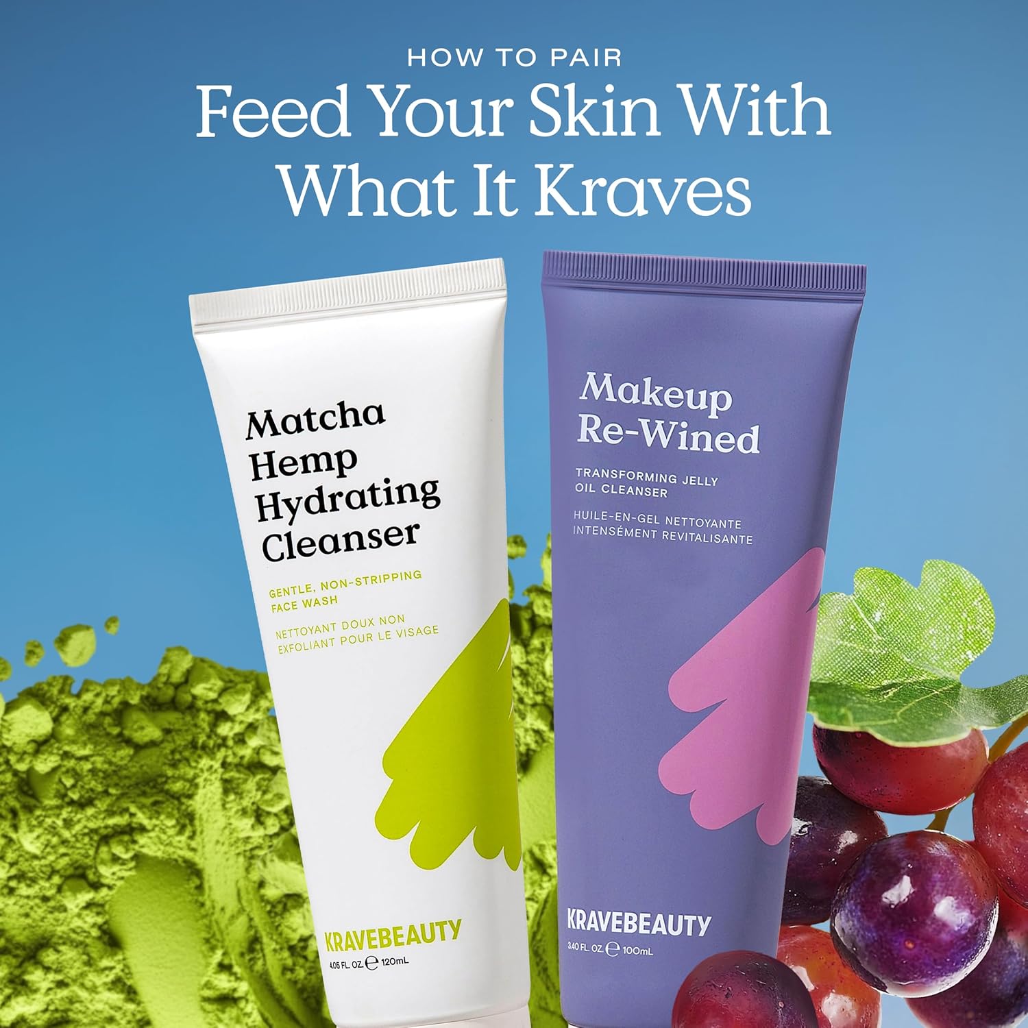 KraveBeauty Matcha Hemp Hydrating Cleanser for Dry or Sensitive Skin, Gentle, Non-Stripping Face Wash with Matcha, Hemp Seed Oil & Glycerin, Fragrance Free, 120ml - Image 7