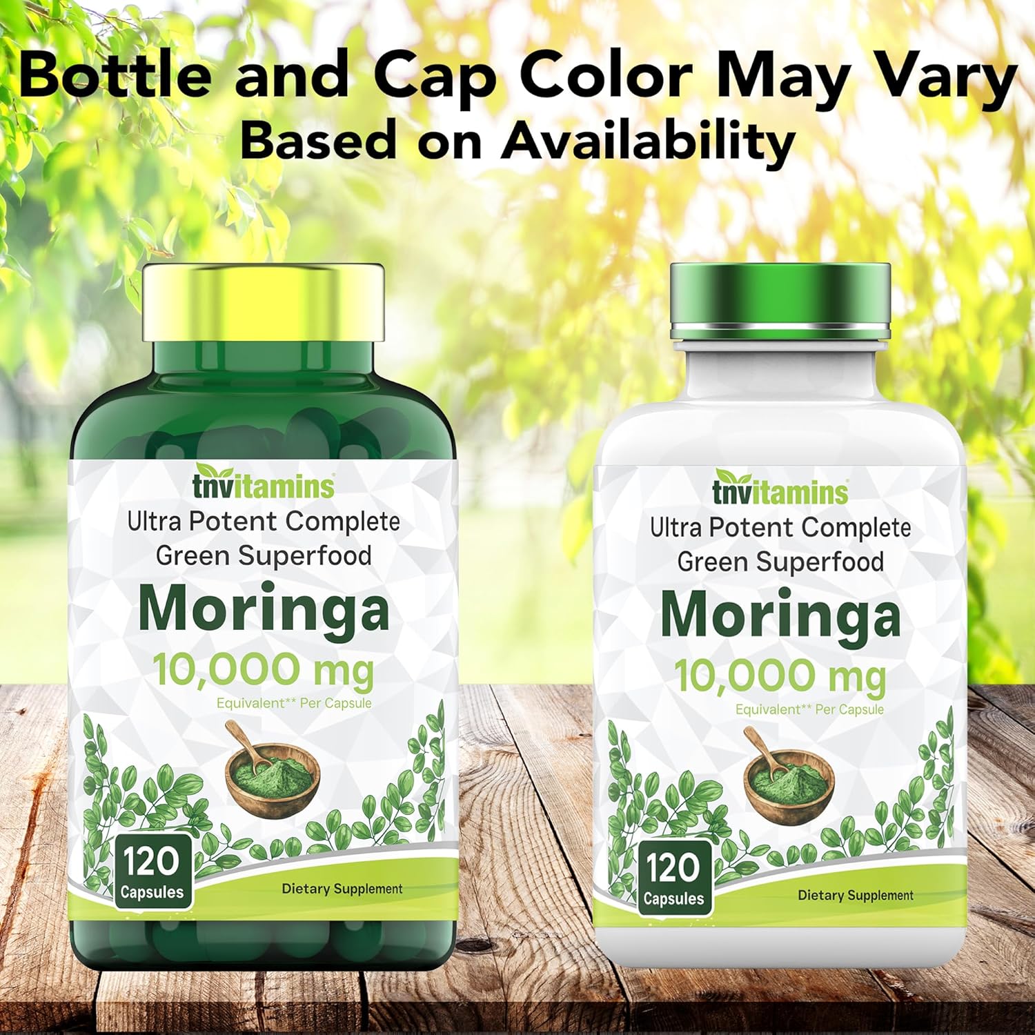 tnvitamins Moringa Capsules 10,000 mg - 120 Capsules | High Potency Moringa Leaf Extract Superfood Supplement for Energy, Vitality & Antioxidant Support - Image 5