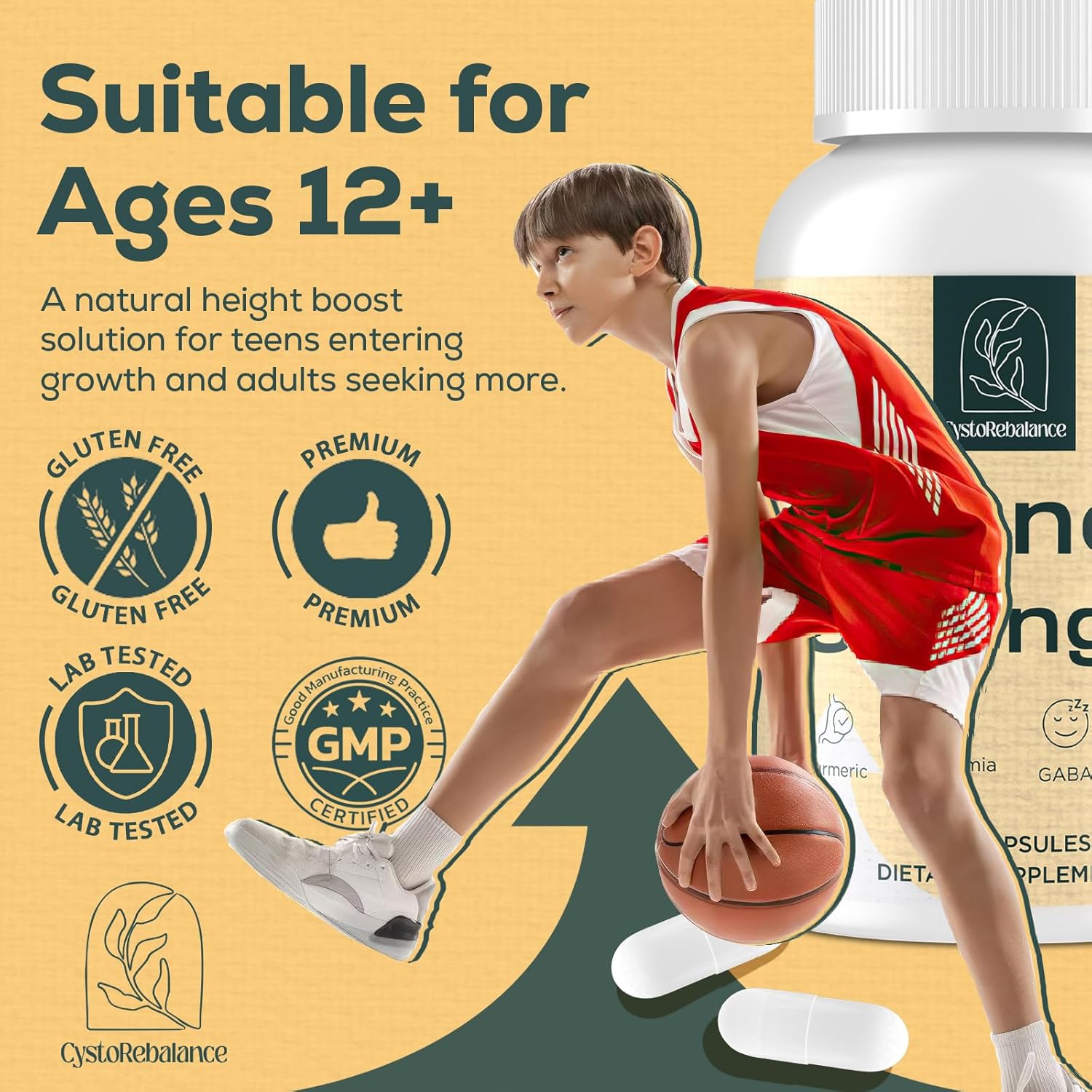 25-in 1 Bone Strength Supplement - for Natural Growth, Digestion and Stress - High Absorption - Calcium, Magnesium, Zinc, Ashwaganda and Multivitamins for Age 12+ | 60 Caps - Image 7