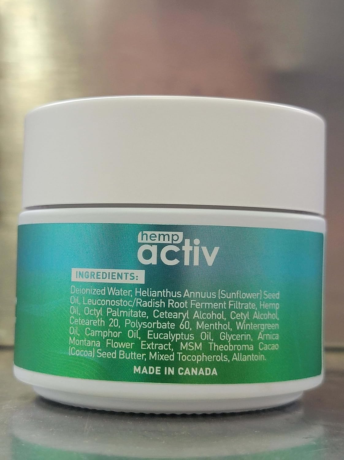 HEMPACTIV Cooling Hemp Cream – Menthol, MSM & Arnica – Fast-Absorbing, Non-Greasy Formula for Muscles & Joints – 4oz Best-Value Size - Image 4