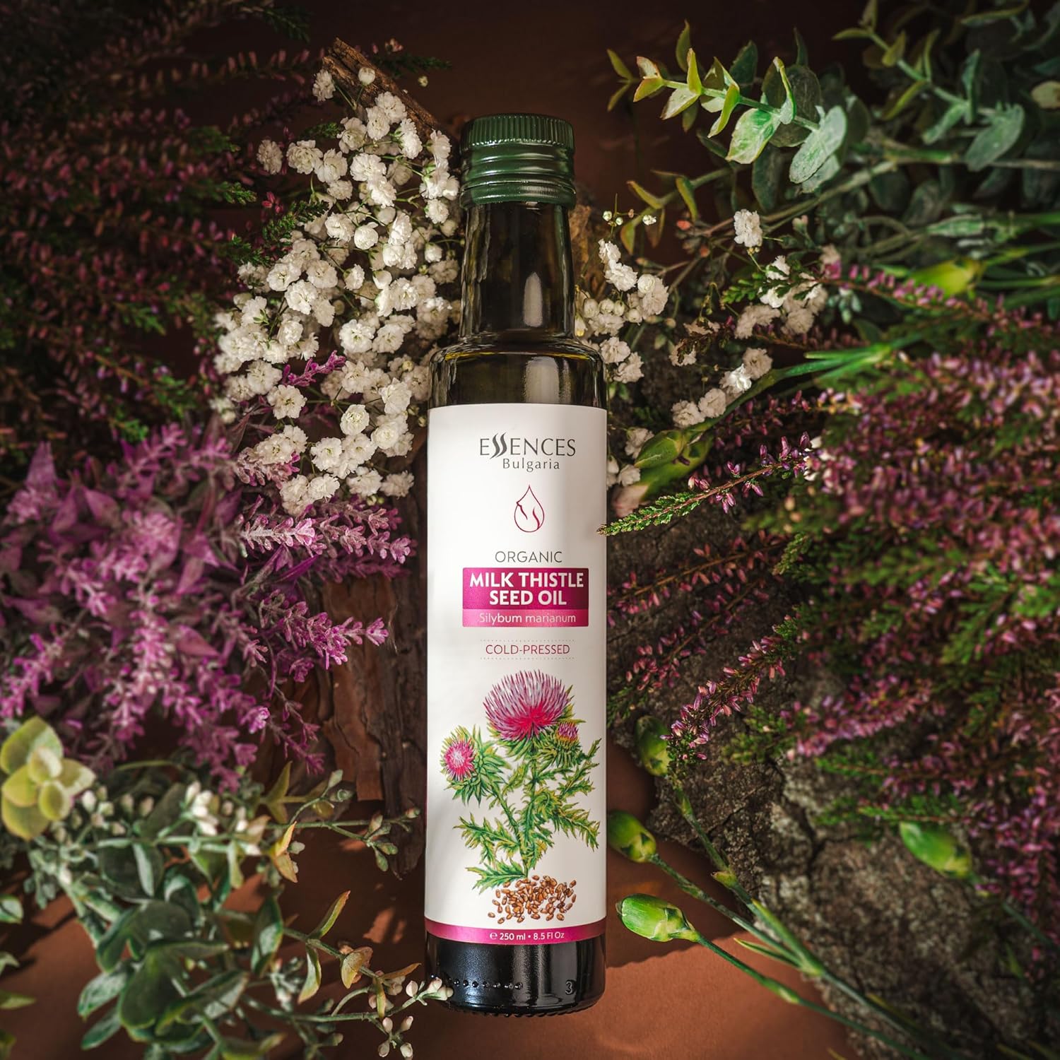 Essences Bulgaria Organic Milk Thistle Oil 8.5 Fl Oz | 250ml | 100% Natural Cold-Pressed Oil | Extra Premium Quality | No Additives or Preservatives | Non-GMO | Vegan - Image 5