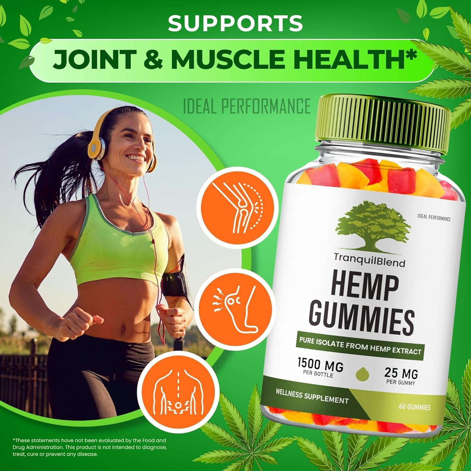Tranquil Blend Gummies Hemp, Tranquil Blend Hemp Gummies with Hemp Seeds Organic Extract, TranquilBlend Extra Strength Health and Wellness Support, Advanced Formula with Hemp Oil Reviews (5 Pack) - Image 3