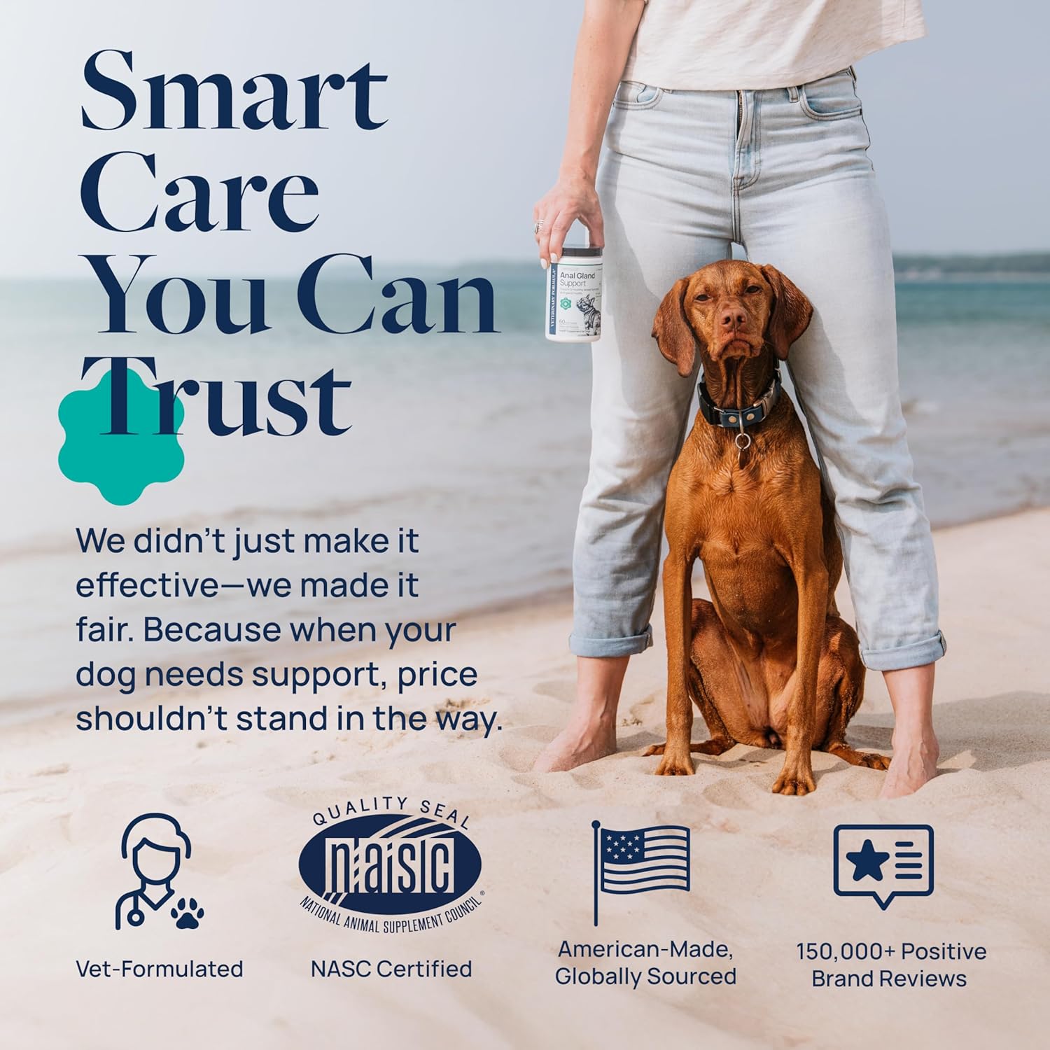 Veterinary Formula Anal Gland Support for Dogs – Vet-Formulated No Scoot Chews with Pumpkin, Ginger, Agave Inulin & Probiotics – Supports Scooting, Stool Quality & Digestive Health, 60 Soft Chews - Image 6