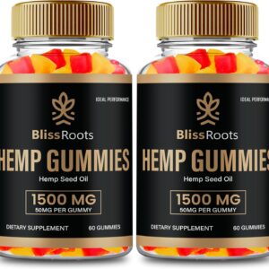 Bliss Roots Hemp Gummies with Hemp Seeds Organic Extract, BlissRoots Advanced Formula Gummy with Hemp Oil, Bliss Roots Hemp Gummies Reviews (2 Pack)