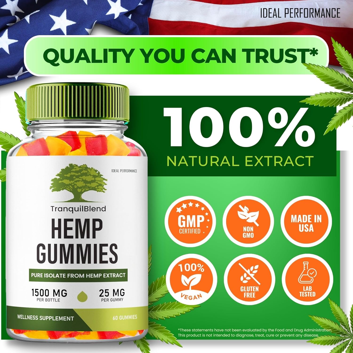 Tranquil Blend Gummies Hemp, Tranquil Blend Hemp Gummies with Hemp Seeds Organic Extract, TranquilBlend Extra Strength Health and Wellness Support, Advanced Formula with Hemp Oil Reviews (5 Pack) - Image 4