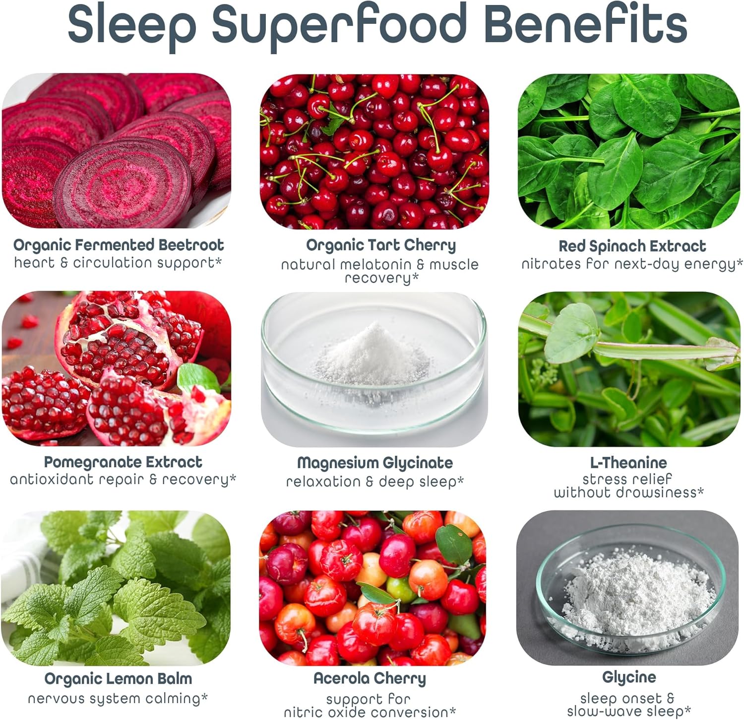 SleepHabits Restore | 30 Nights Magnesium Glycinate Powder Natural Sleep Aid with L-Theanine, Tart Cherry, Beet Root, | Calm Melatonin-Free Deep Sleep Supplement Drink for Recovery & Clear Mornings - Image 5