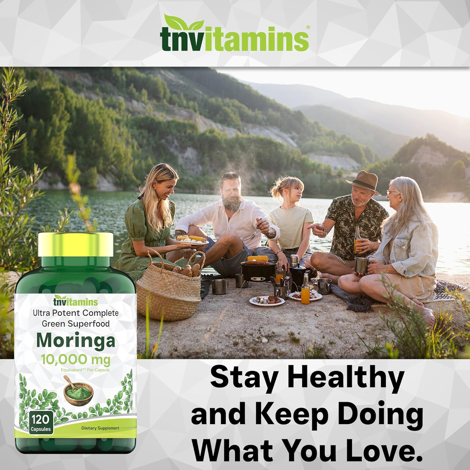 tnvitamins Moringa Capsules 10,000 mg - 120 Capsules | High Potency Moringa Leaf Extract Superfood Supplement for Energy, Vitality & Antioxidant Support - Image 7