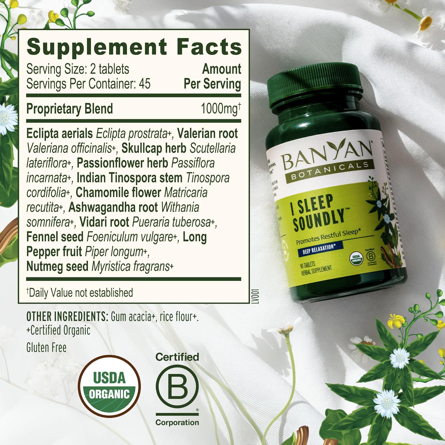 Banyan Botanicals Organic Joint Support–Advanced Mobility & Flexibility Supplement with Boswellia,Guggulu Resin & Turmeric–Natural Lubrication for Cartilage, Bones & Muscles-90 Tablets-USDA Organic - Image 2