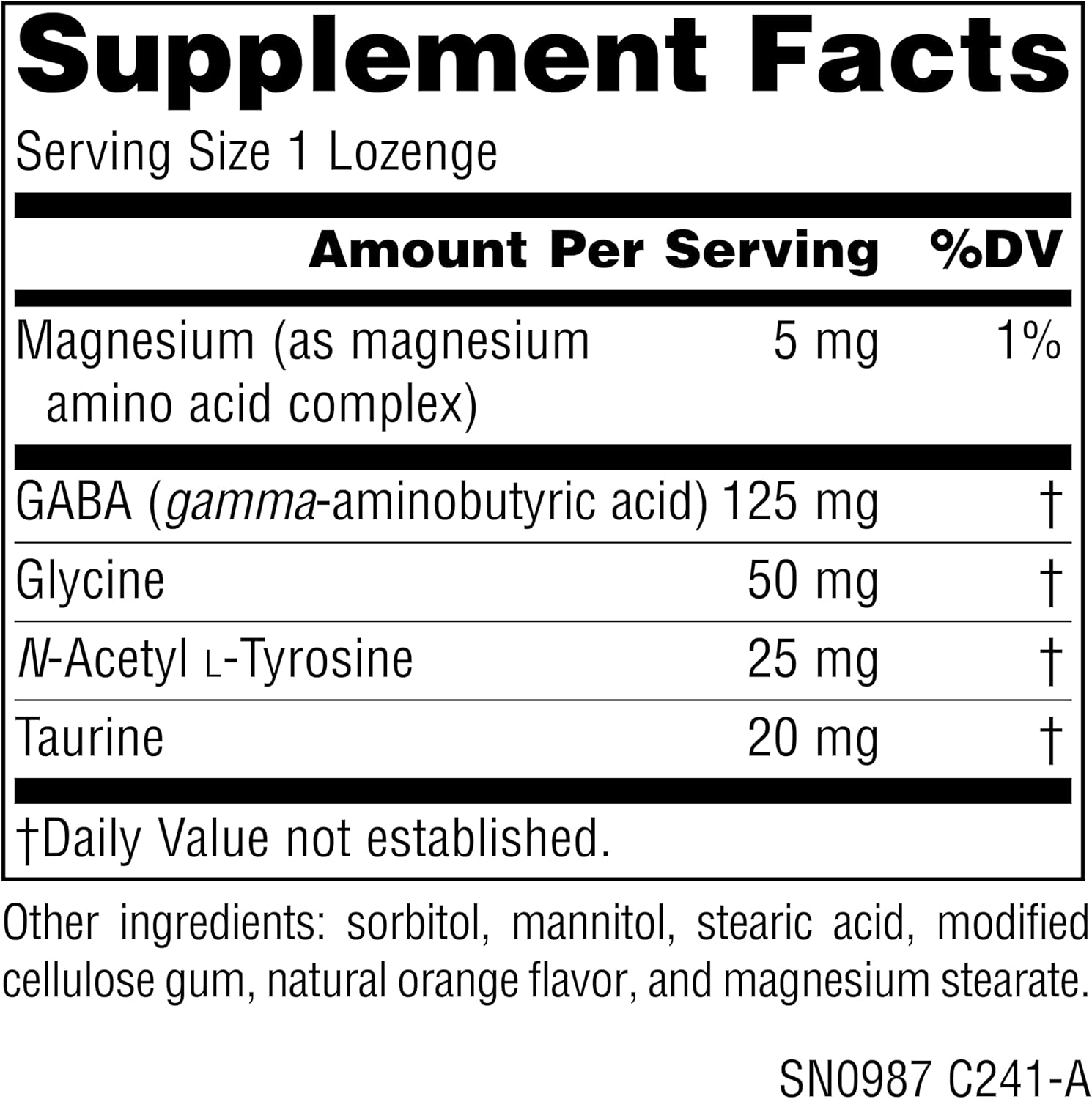 Source Naturals Serene Science, GABA Calm - Supports A Calming Mood, Quick Dissolving Orange Flavor - 60 Lozenges - Image 4