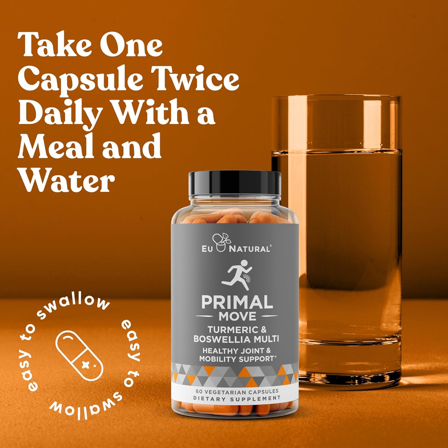 Primal Joint & Mobility Support - Advanced Joint Support Supplement for Women and Men - Turmeric, Boswellia, Ginger and Boron for Whole-Body Flexibility, Joint Health & Comfort - 60 Veg Soft Capsules - Image 6